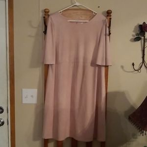 Cato pink suede dress sz 18w